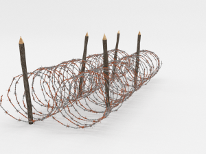 barb wire obstacle 16 3D-Modell