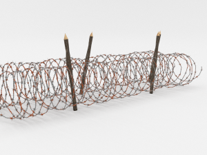 barb wire obstacle 16 3D-Modell