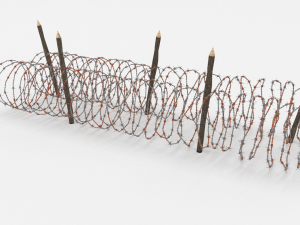 barb wire obstacle 16 3D-Modell