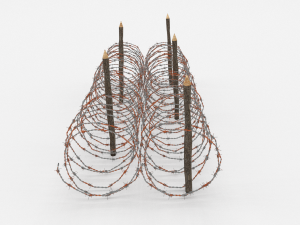 barb wire obstacle 16 3D-Modell
