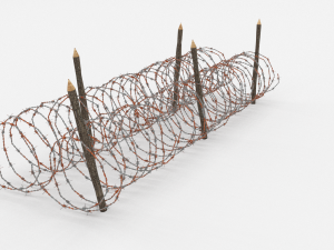 barb wire obstacle 16 3D-Modell