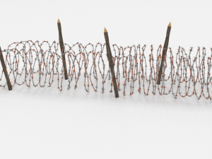 barb wire obstacle 16 3D-Modell