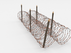 barb wire obstacle 16 3D-Modell