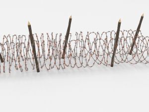 barb wire obstacle 16 3D-Modell