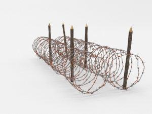 barb wire obstacle 16 3D-Modell