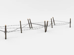 barb wire obstacle 17 3D Model