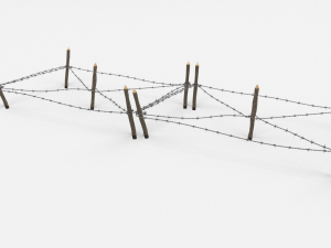 barb wire obstacle 17 Modèle 3D