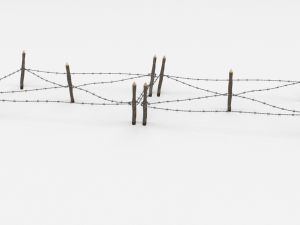barb wire obstacle 17 Modèle 3D