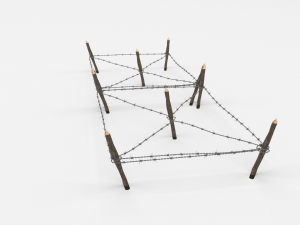 barb wire obstacle 17 Modèle 3D