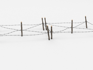 barb wire obstacle 17 Modèle 3D