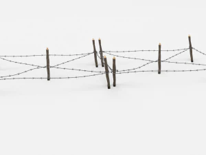 barb wire obstacle 17 3D Model