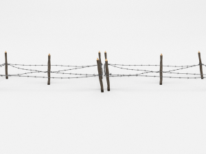 barb wire obstacle 17 Modèle 3D