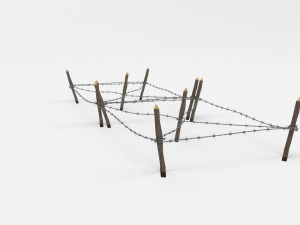 barb wire obstacle 17 Modèle 3D