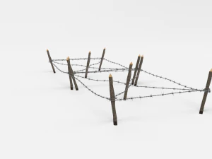 barb wire obstacle 17 3D Model