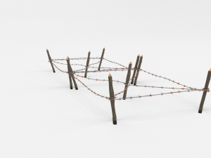 barb wire obstacle 18 3D-Modell