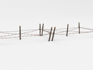 barb wire obstacle 18 3D-Modell