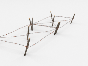 barb wire obstacle 18 3D-Modell