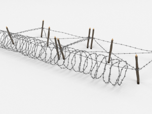 barb wire obstacle 19 3D मॉडल