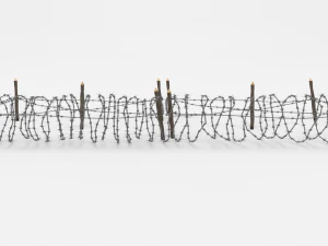 barb wire obstacle 19 3D Model
