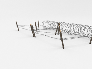 barb wire obstacle 19 3D मॉडल