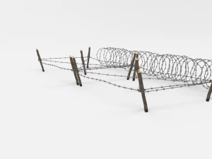 barb wire obstacle 19 3D Model