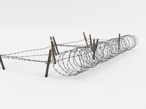 barb wire obstacle 19 3D मॉडल