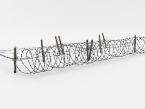 barb wire obstacle 19 3D मॉडल