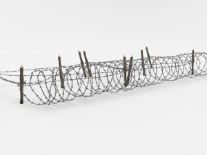 barb wire obstacle 19 3D Model