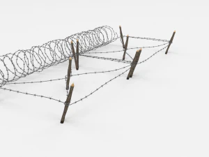 barb wire obstacle 19 3D Model