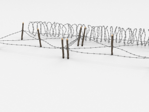 barb wire obstacle 19 3D मॉडल