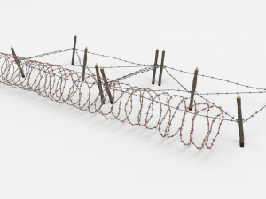 ostacolo del filo spinato 20 Modello 3D