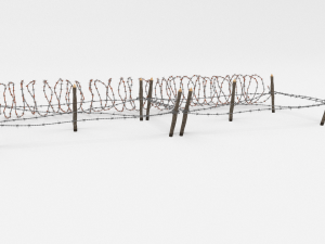 barb wire obstacle 20 3D-Modell