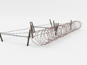 barb wire obstacle 20 3D-Modell