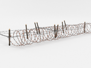 barb wire obstacle 20 3D-Modell