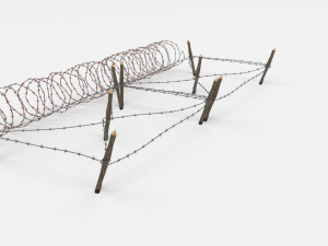 barb wire obstacle 20 3D-Modell