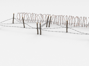 barb wire obstacle 20 3D-Modell
