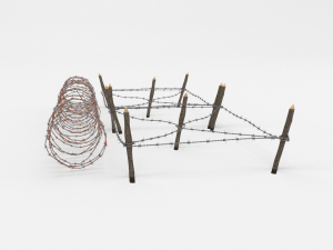 barb wire obstacle 20 3D-Modell