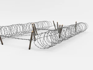barb wire obstacle 21 3D Model