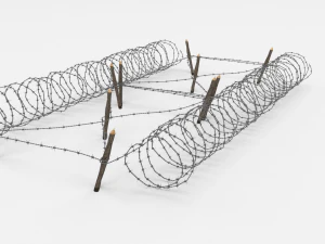 barb wire obstacle 21 3D Model