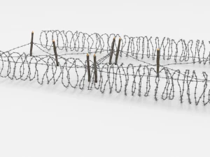 barb wire obstacle 21 3D Model