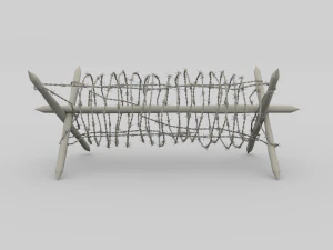 barb wire obstacle 21 3D Model