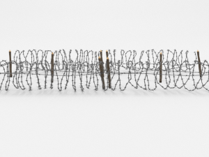 barb wire obstacle 21 Modello 3D
