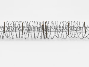 barb wire obstacle 21 3D Model