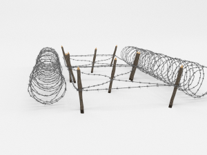 barb wire obstacle 21 Modello 3D