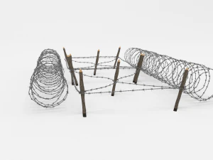 barb wire obstacle 21 3D Model