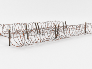 barb wire obstacle 22 3D-Modell