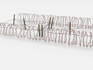 barb wire obstacle 22 3D-Modell
