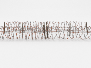 barb wire obstacle 22 3D-Modell