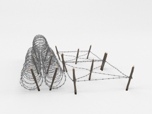 barb wire obstacle 23 3D मॉडल