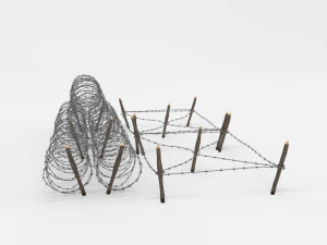 ostacolo del filo spinato 23 Modello 3D